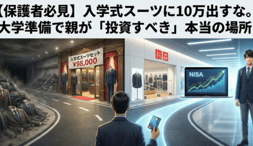 【保護者必見】入学式スーツに10万出すな。大学準備で親が「投資すべき」本当の場所